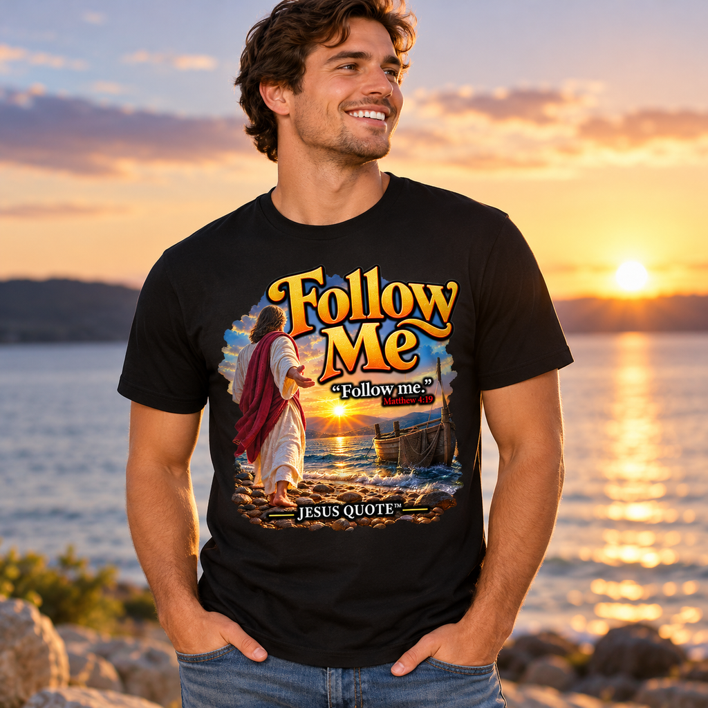 "Follow Me" Jesus Quote T-Shirt